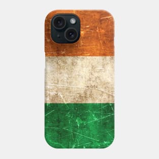 Vintage Aged and Scratched Irish Flag Phone Case