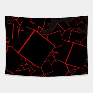 Overturned cubes Tapestry