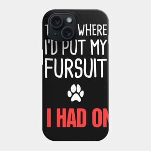 Funny Anthro Furry Fandom Fursuit Con Gift Phone Case