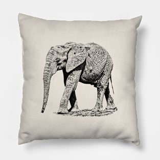 African elephant Pillow