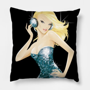 GLAMOUR DISCO GIRL  - clubbing edition Pillow