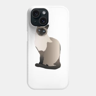 Graceful Siamese Cat Phone Case