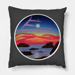 Sunset cove Pillow