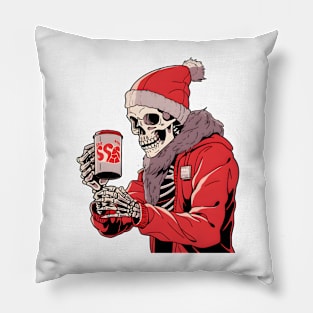 Christmas Celebration with a Skull Twist Pillow