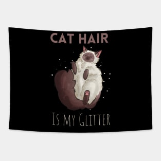 Cat Hair is my Glitter - Ragdoll cat Tapestry