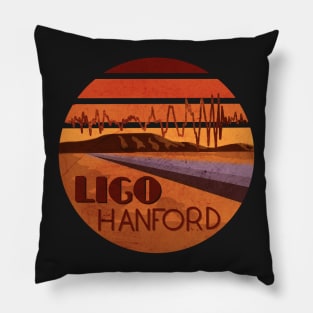 LIGO Hanford - retro waveform Pillow