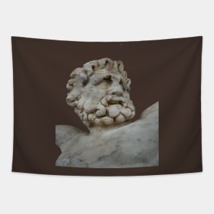 The Torment Of Prometheus Greek Statue Vector Art Tapestry