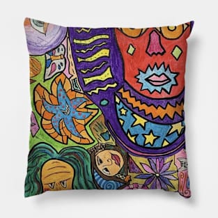 abstract oompa loompa no. 36 Pillow