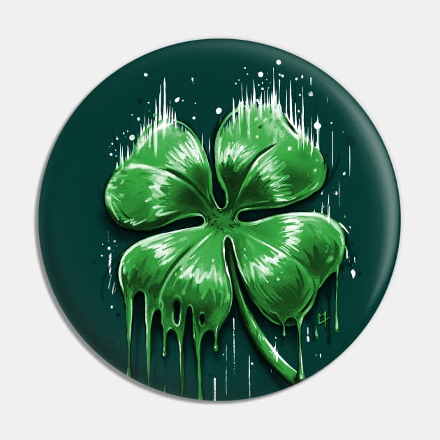 Four Leaf Clover Pin by c0y0te7