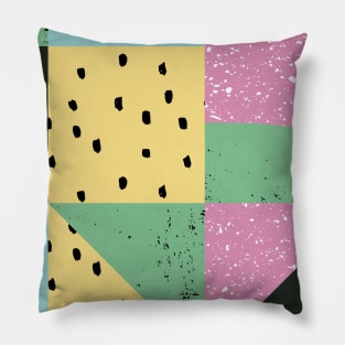 Pocket - Irregular Modern Triangles Pillow