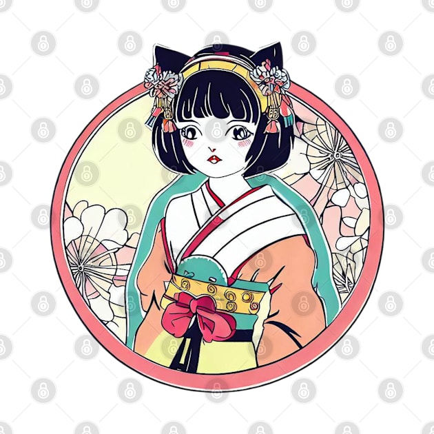 Japanese neko cat girl by Japanese Fever