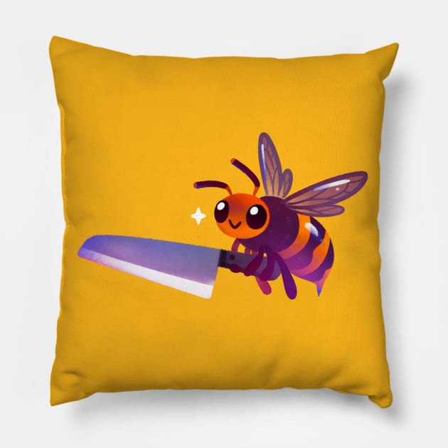 Asian giant hornet Pillow by pikaole