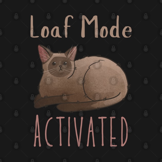 Loaf Mode Activated - Chocolate Burmese Cat - Gifts for Cat Lovers by Feline Emporium