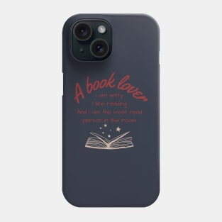 BOOK LOVER MOST READ Phone Case