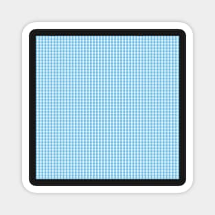 Gingham Pattern - Light Blue Magnet