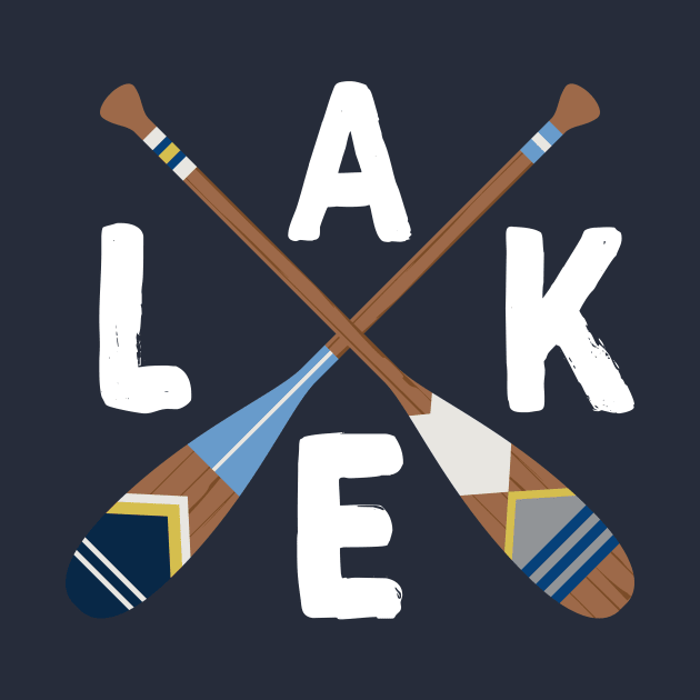 LAKE Life Painted Paddle Oars by GreatLakesLocals