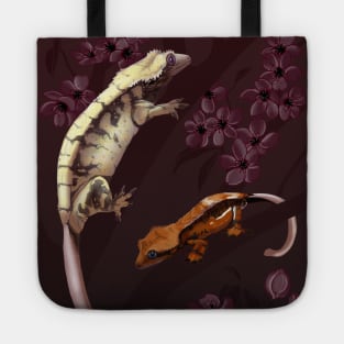 Crested Gecko Cherry Blossoms Tote