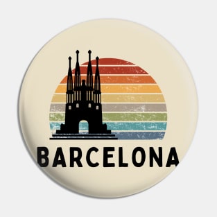 Barcelona inspired design Pin