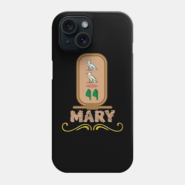 MARY-American names in hieroglyphic letters,  a Khartouch Phone Case by egygraphics