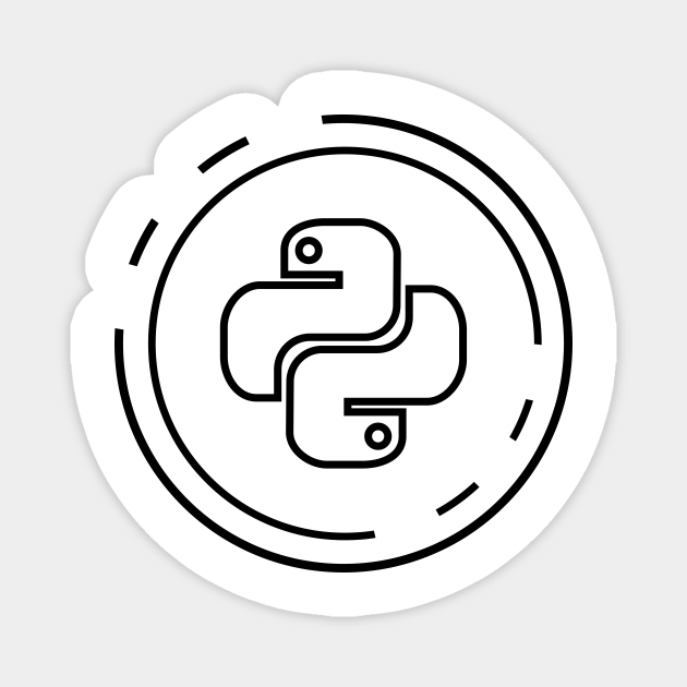 PYTHON LOGO - Python Programmer Code - Magnet | TeePublic