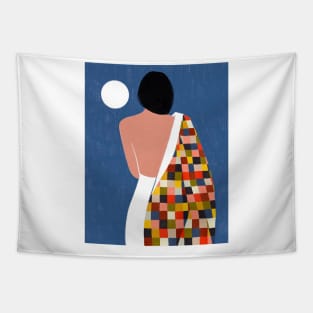 woman alone Tapestry