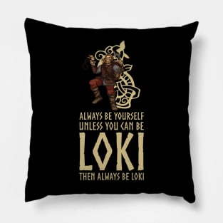 Asatru Norse Mythology Pagan Viking Trickster God Loki Gift Pillow