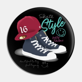 Skate Style Sneaker Pin