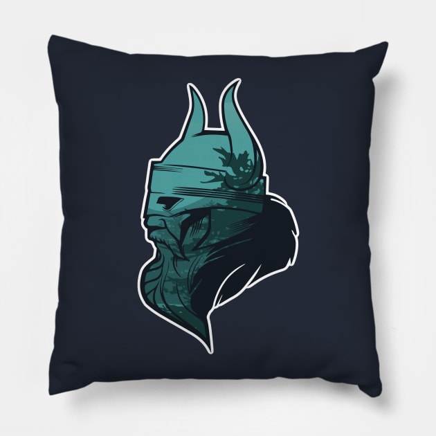 Viking Forest Pillow by KennefRiggles