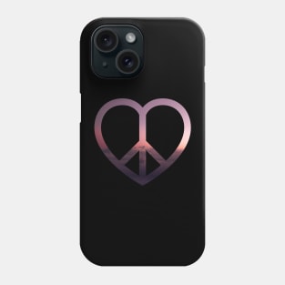 Peace And Love Symbol Phone Case