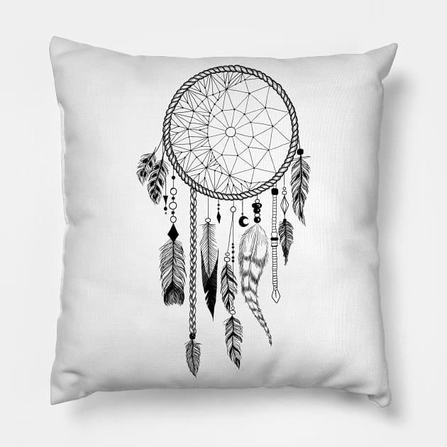 Boho Dreamcatcher Pillow by fears