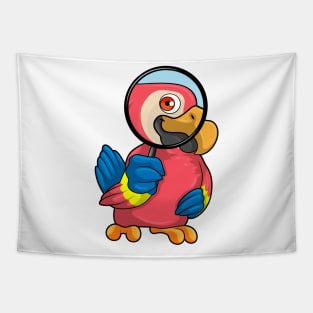 Parrot with Magnifying glass Tapestry