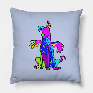 Colorful Spirit Guide Dog Pillow