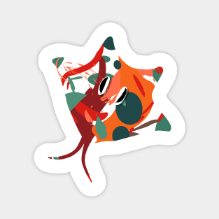 Stingray Paint Splash Magnet