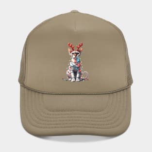 Christmas Red Nose Devon Rex Cat Hat