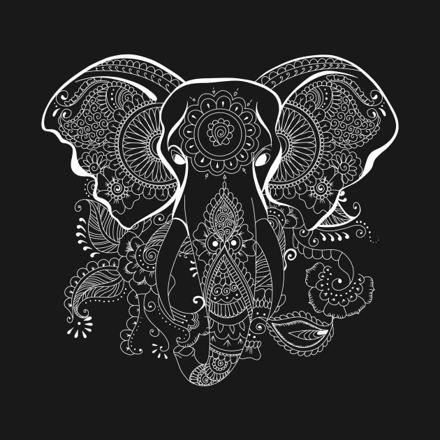 Mandala Elephant by JixelPatterns