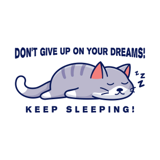 Cat Sleeping and Dreaming T-Shirt