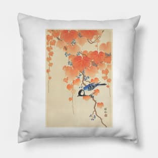 Bird in tree Pillow