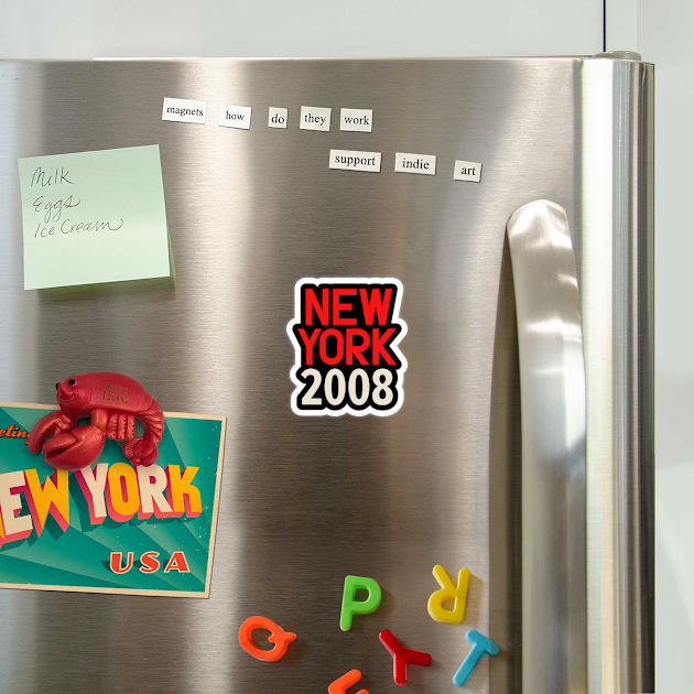 Iconic New York Birth Year Series: Timeless Typography - New York 2008 by Boogosh