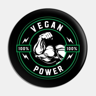 vegan power Pin