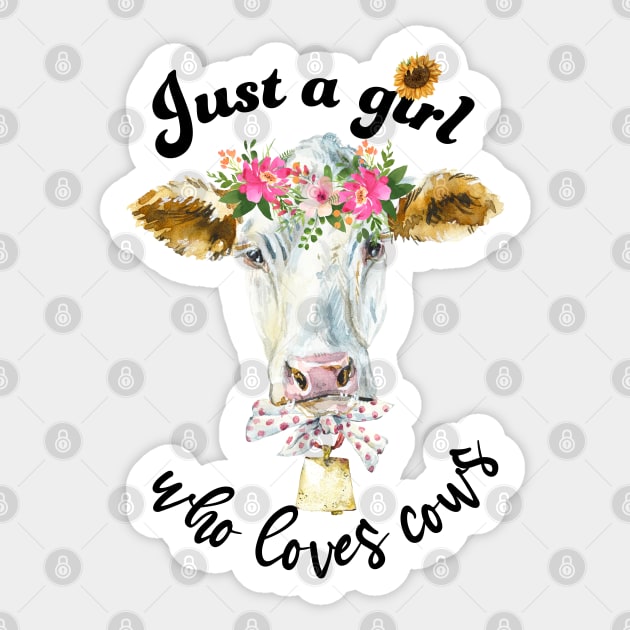 I'm Just A Girl Who Loves Cows Sticker| Cute Cow Sticker | Floral Cow Gift  | Gift for Cow Lover | Co…See more I'm Just A Girl Who Loves Cows Sticker