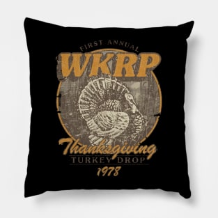 First Annual WKRP Thanksgiving Day Turkey Drop Pillow