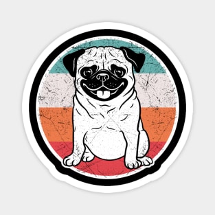 Vintage Retro Pug Magnet