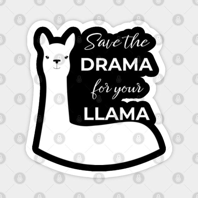 Save the Drama for Your Llama Magnet by Jesabee Designs