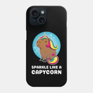 Sparkle like a capycorn Cartoon Capybara Unicorn Phone Case