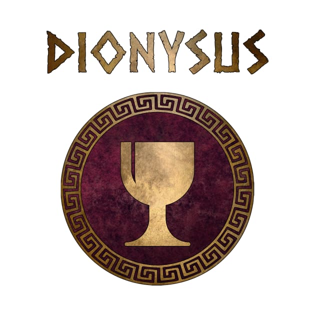 Dionysus Greek God of Wine Symbol by AgemaApparel