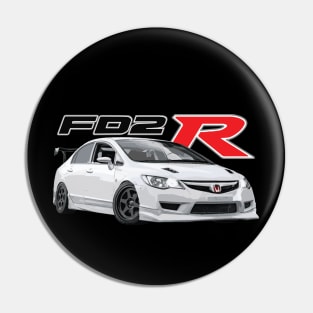 dohc TYPE R FD2 sedan JDM Championship White Tuned Pin