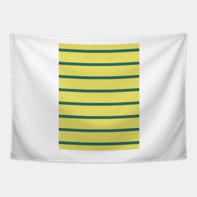 Norwich City Home Pinstripes Hoops 2023 Tapestry by Culture-Factory