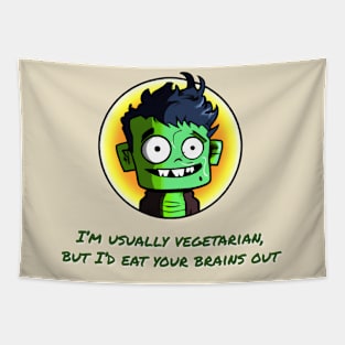 Zombie Brain Eater Tapestry