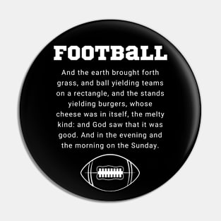 Religious Football Pin