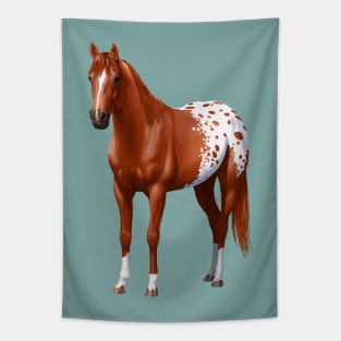 Chestnut Sorrel Quarter Horse Appaloosa Stallion Tapestry